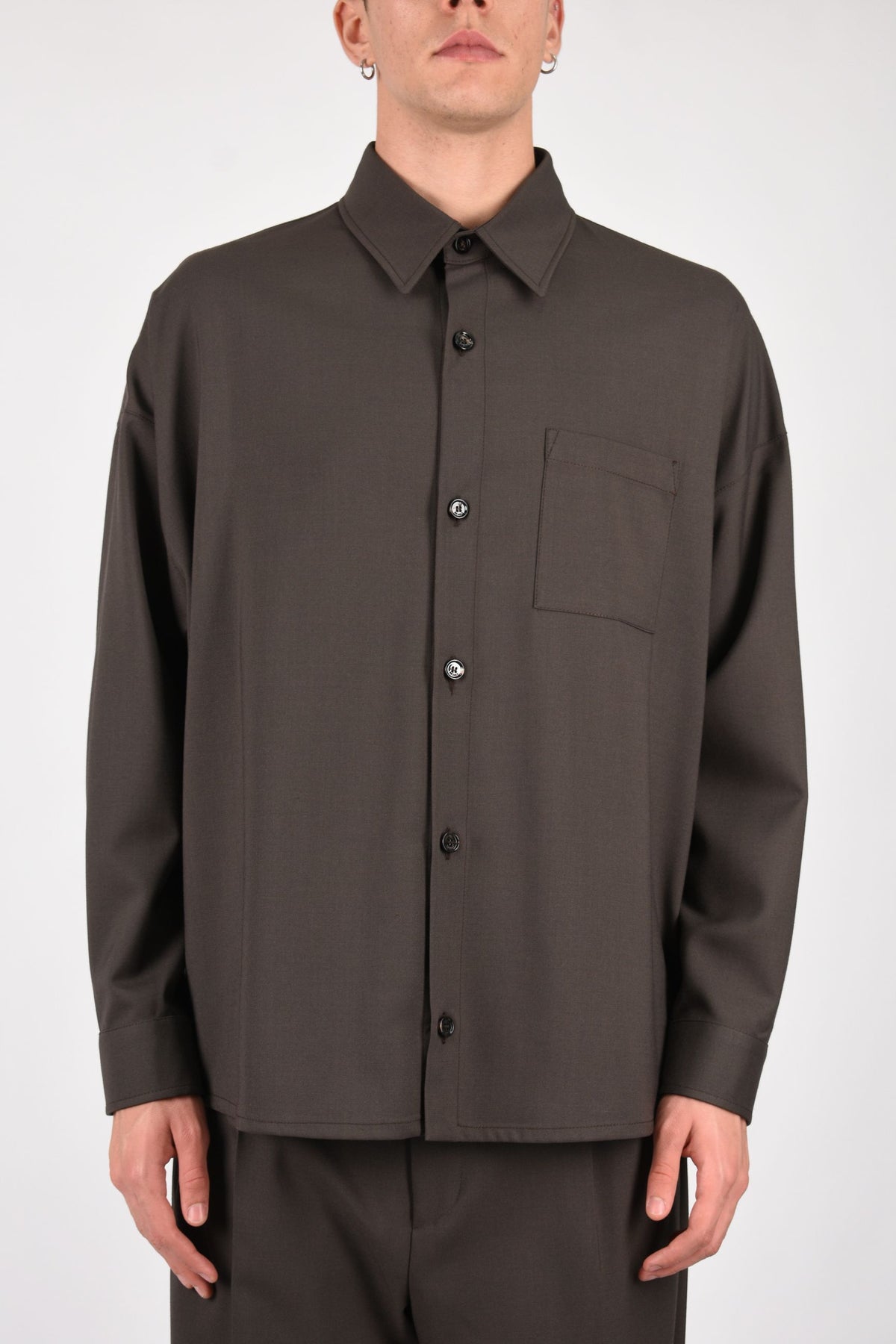 Camicia haler in fresco lana BA-HALER17-WBS