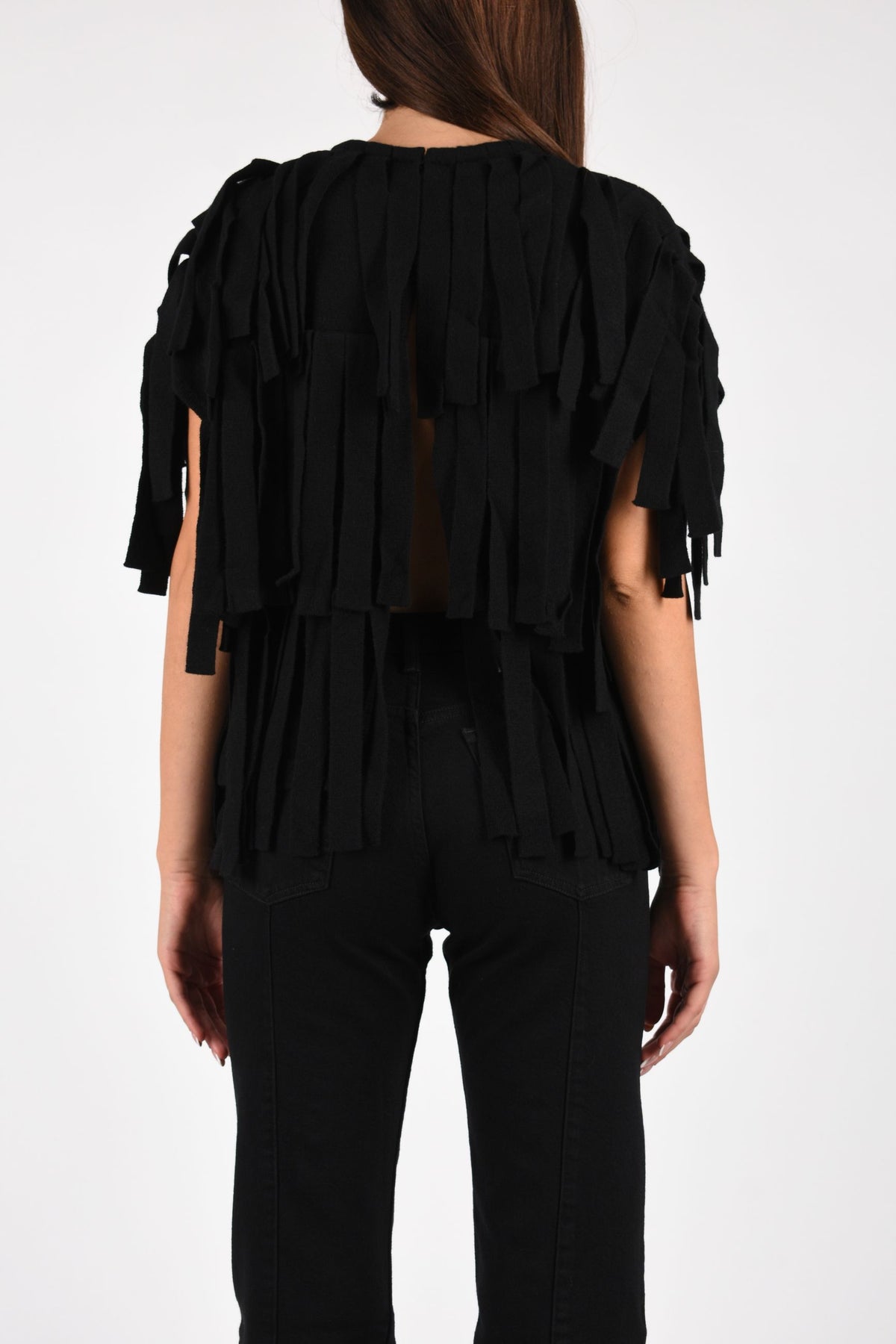 MAGLIA CON FRANGE
