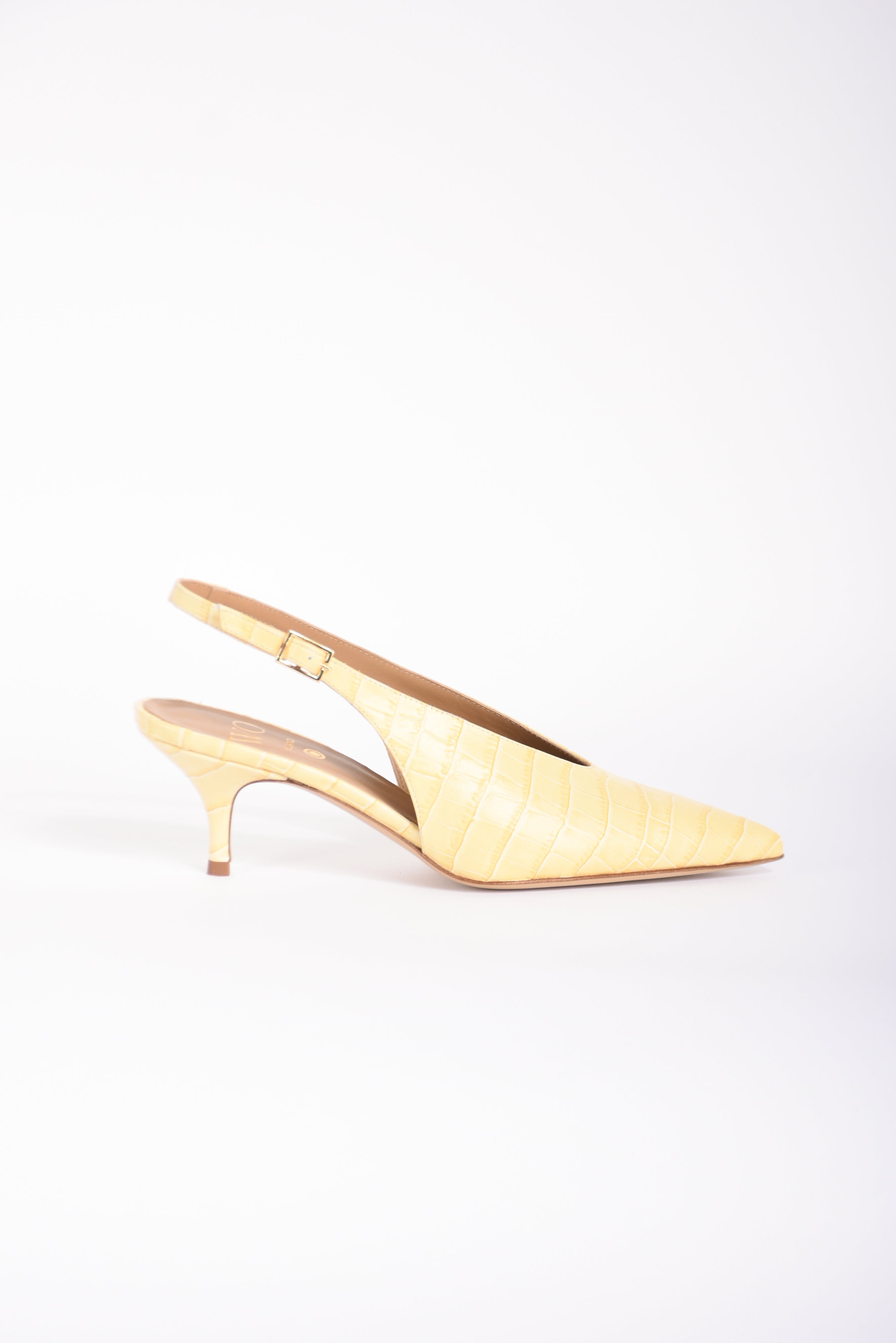 Slingback in pelle cocco