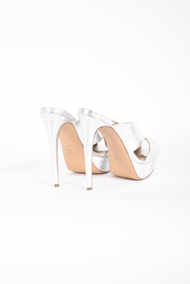 sandali in pelle sirio con plateau
