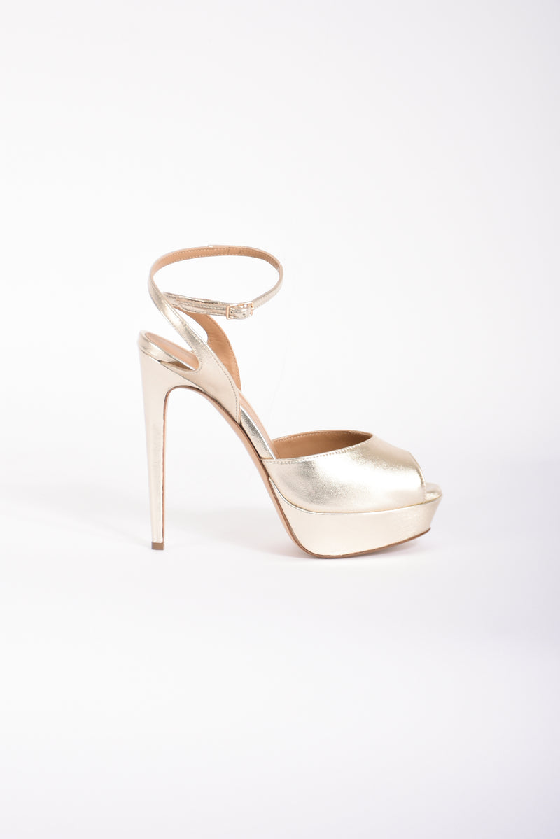 sandali in pelle sirio con plateau
