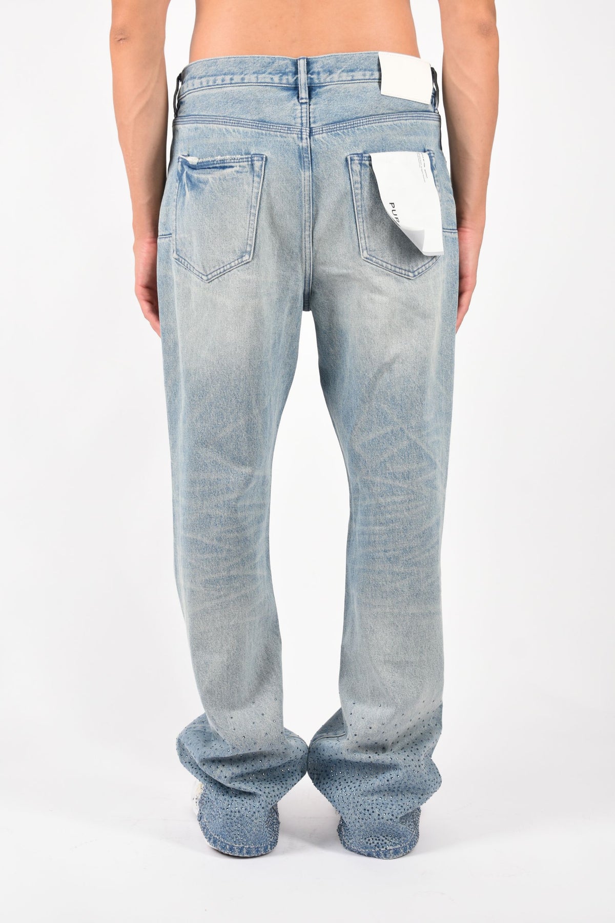 Jeans bootcut con applicazioni