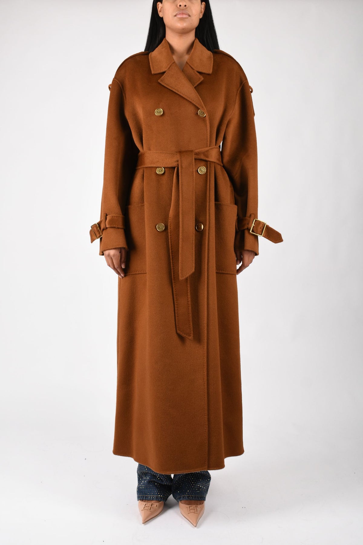cappotto in lana double doppiopetto CP02D66E2