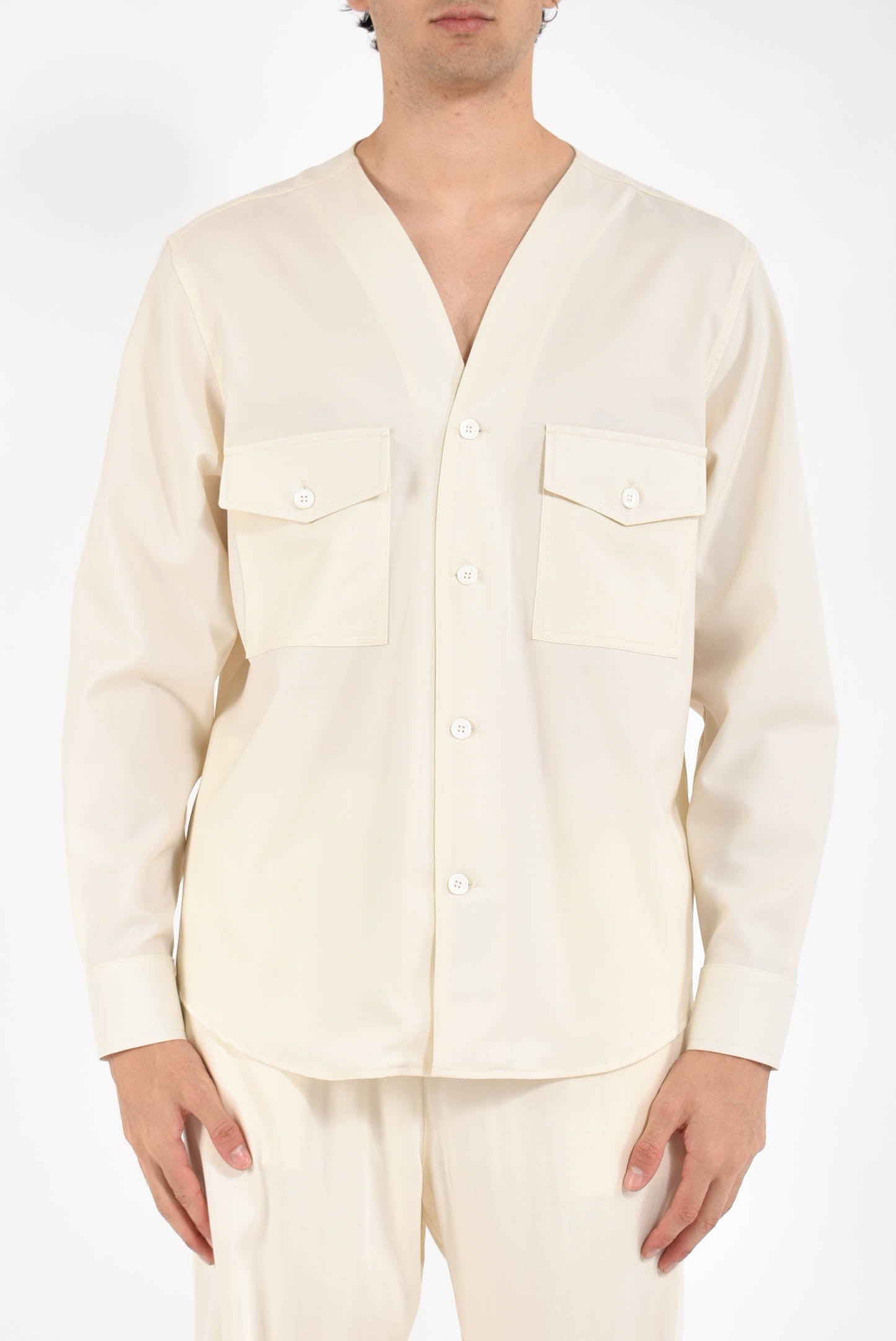 Camicia in fresco lana