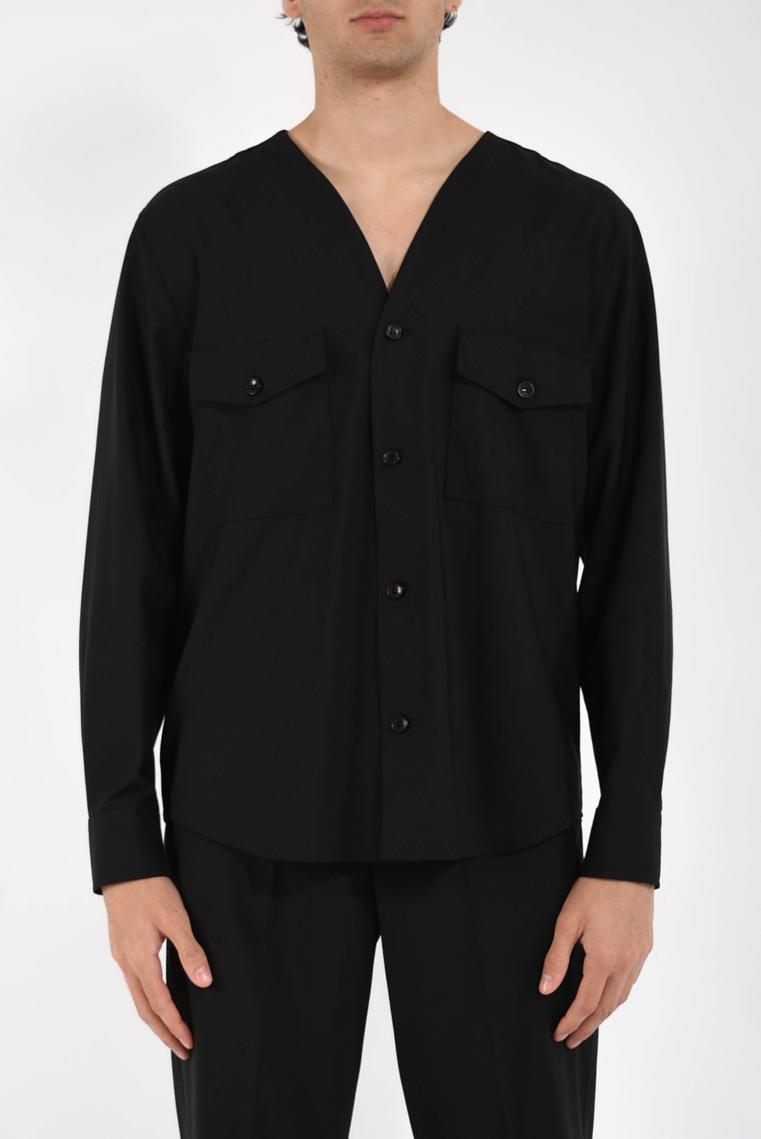 Camicia in fresco lana