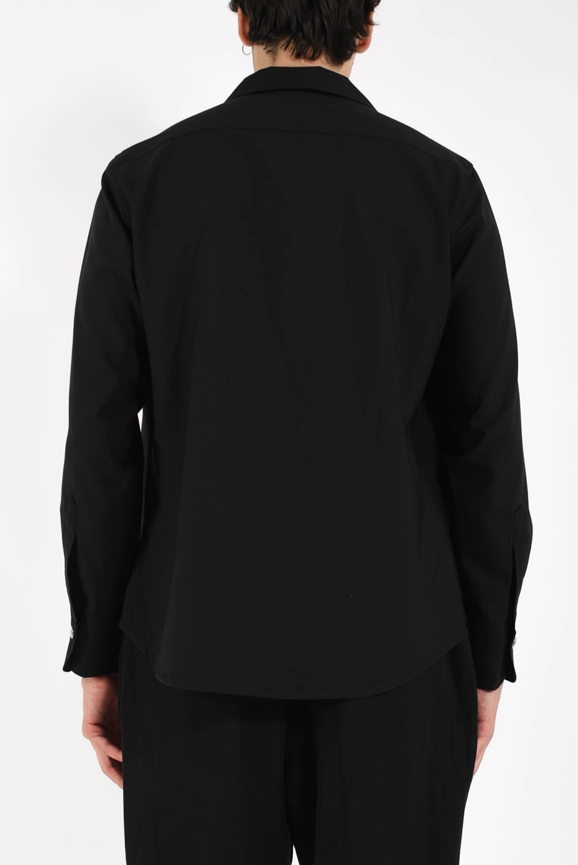 Camicia doppiopetto in fresco lana