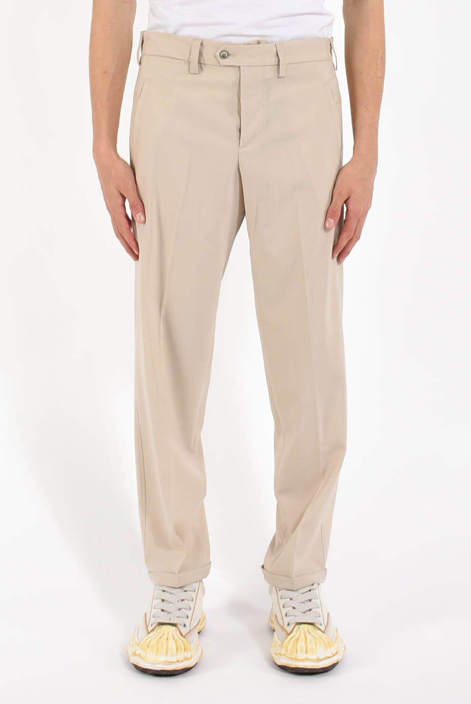 Pantaloni in fresco lana