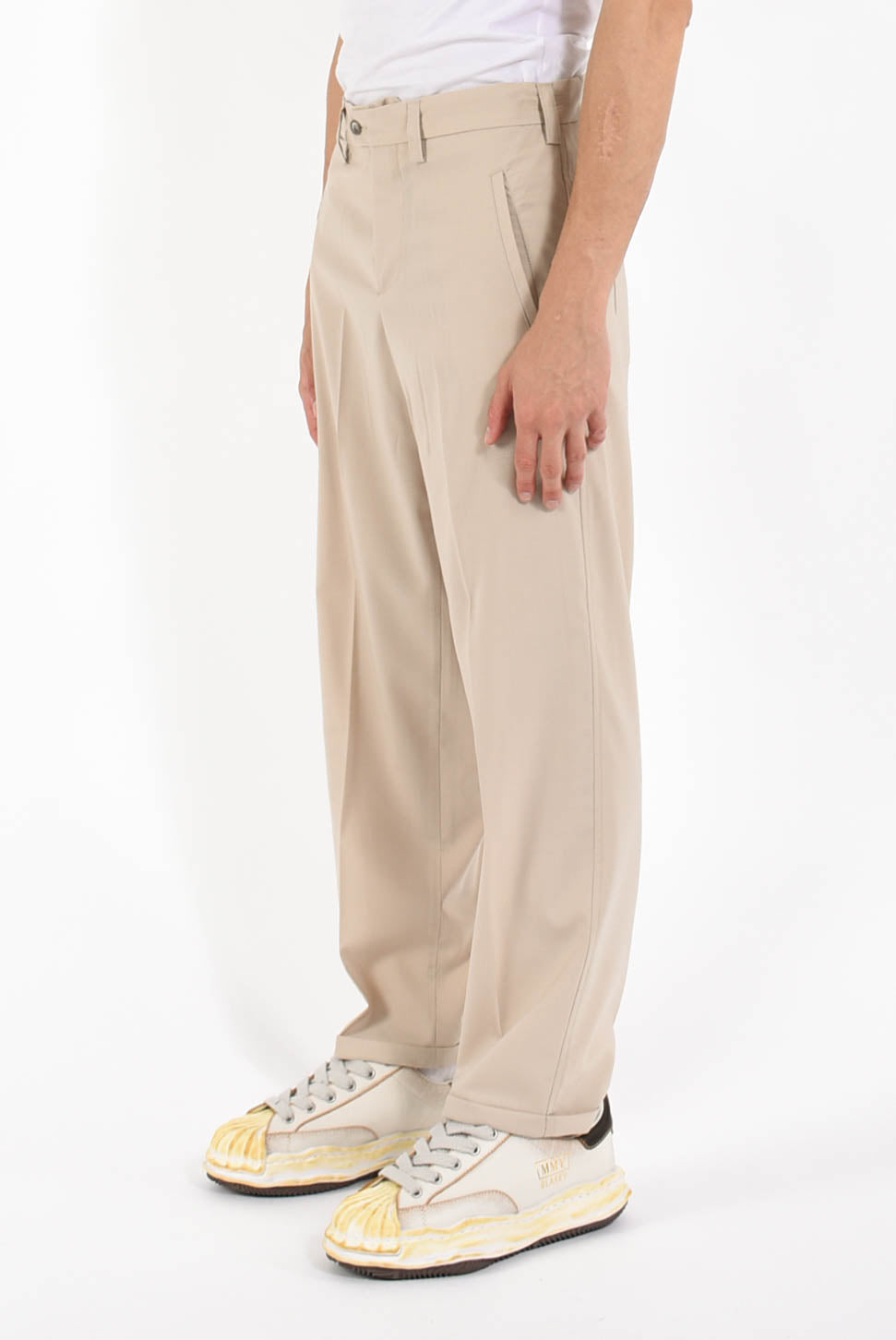 Pantaloni in fresco lana