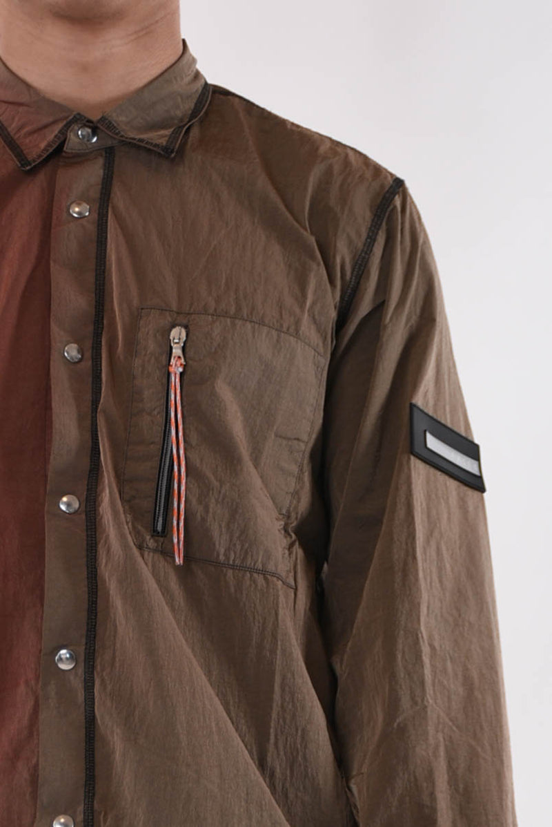 ARIES Overshirt spruzzo in nylon