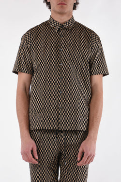 COSTUME NATIONAL CONTEMPORARY Camicia fantasia in cotone