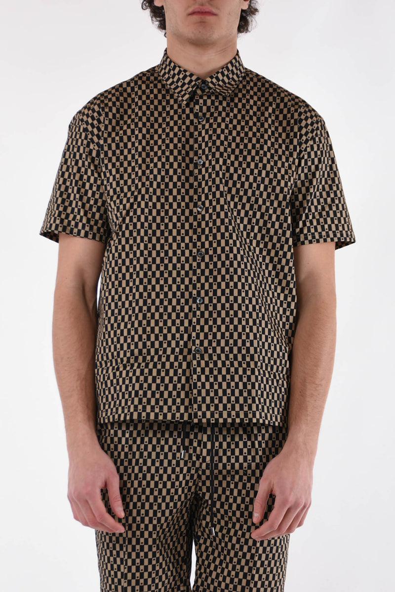 COSTUME NATIONAL CONTEMPORARY Camicia fantasia in cotone