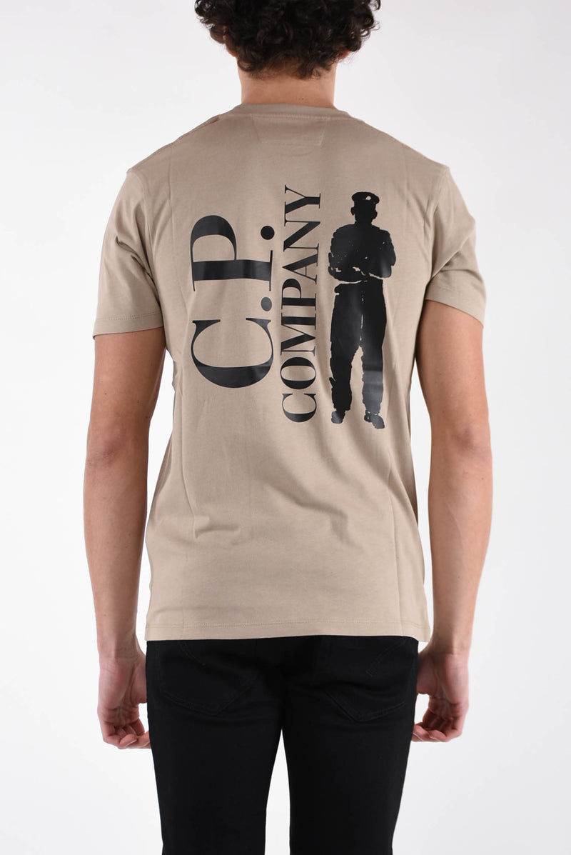C.P. COMPANY T-shirt con logo in cotone