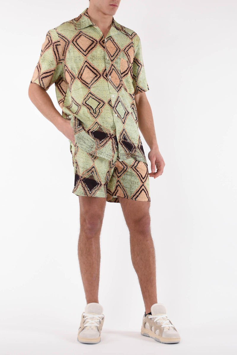 DANILO PAURA Camicia fantasia in viscosa