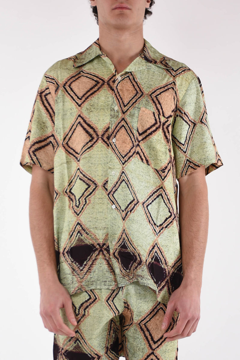 DANILO PAURA Camicia fantasia in viscosa