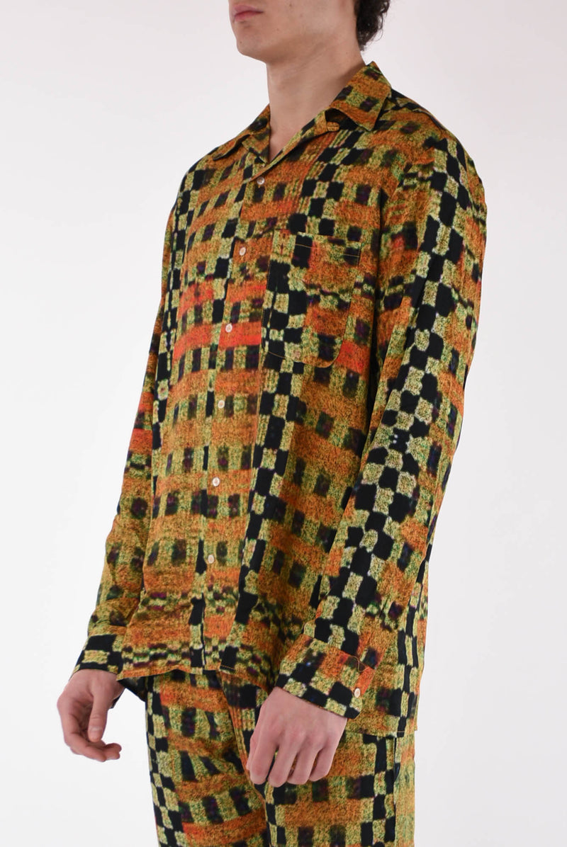 DANILO PAURA Camicia fantasia in viscosa