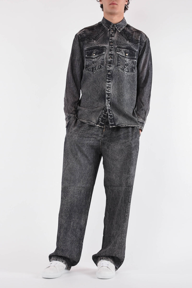 DIESEL Camicia stampata in viscosa
