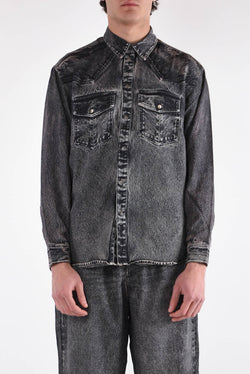 DIESEL Camicia stampata in viscosa