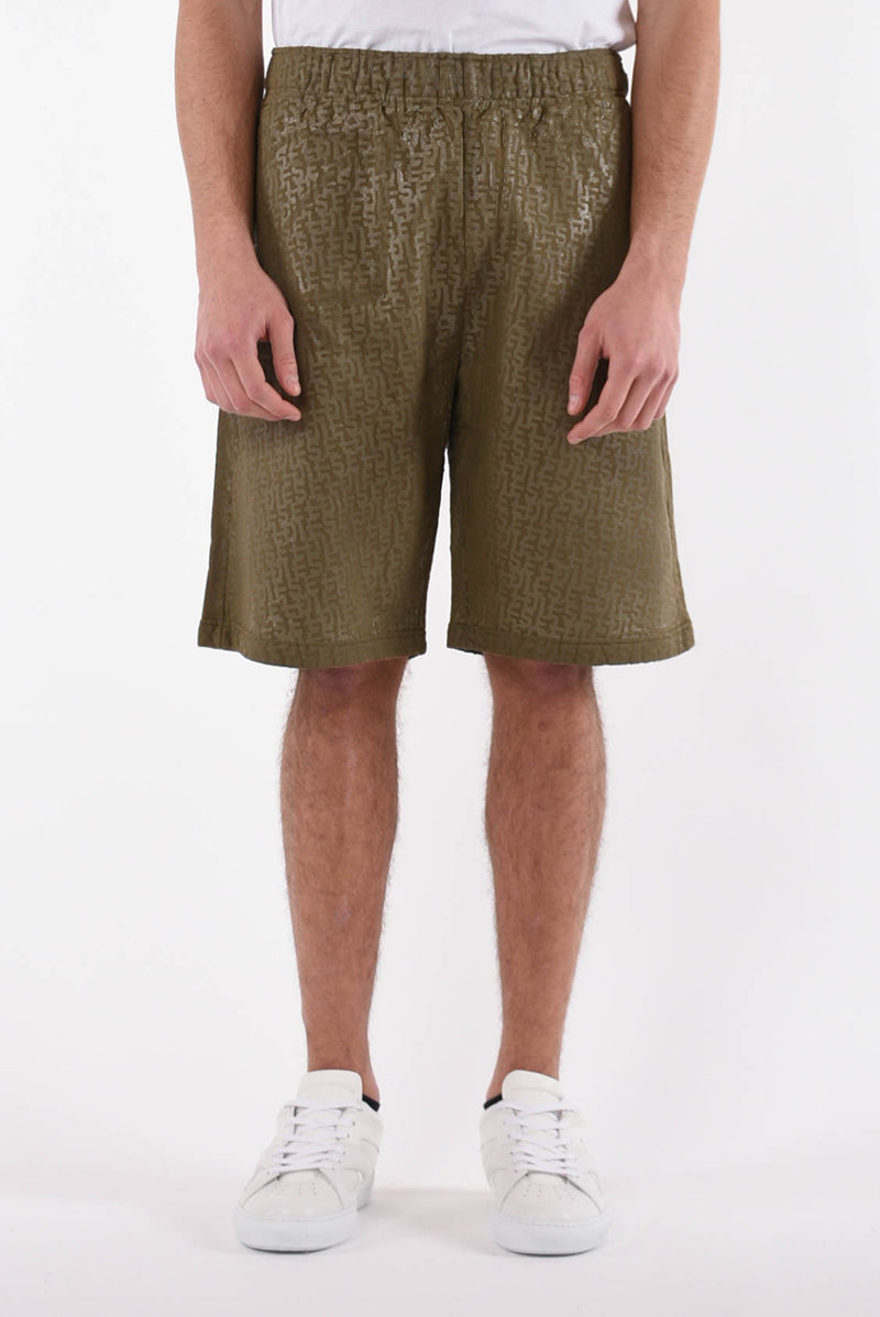 DIESEL Bermuda monogram in felpa