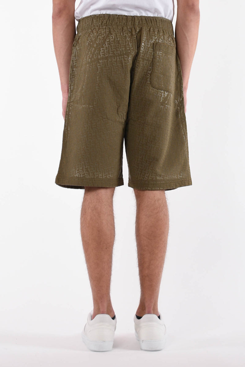 DIESEL Bermuda monogram in felpa