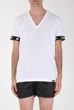 DSQUARED T-shirt con logo in cotone