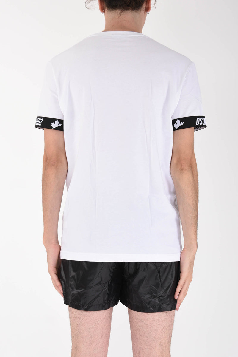 DSQUARED T-shirt con logo in cotone