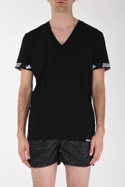 DSQUARED T-shirt con logo in cotone
