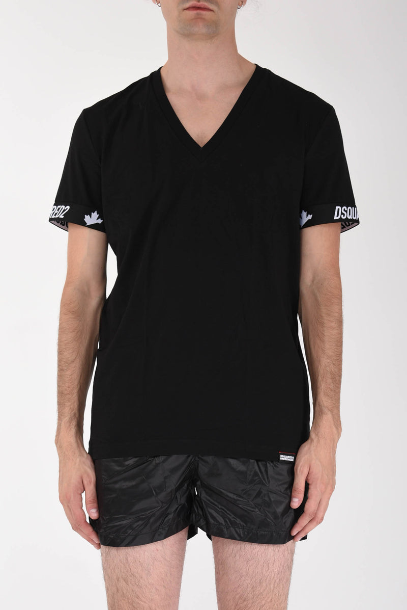 DSQUARED T-shirt con logo in cotone