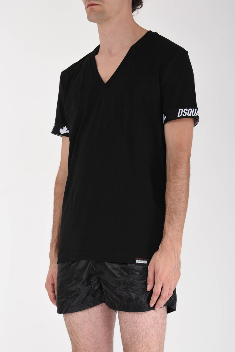 DSQUARED T-shirt con logo in cotone