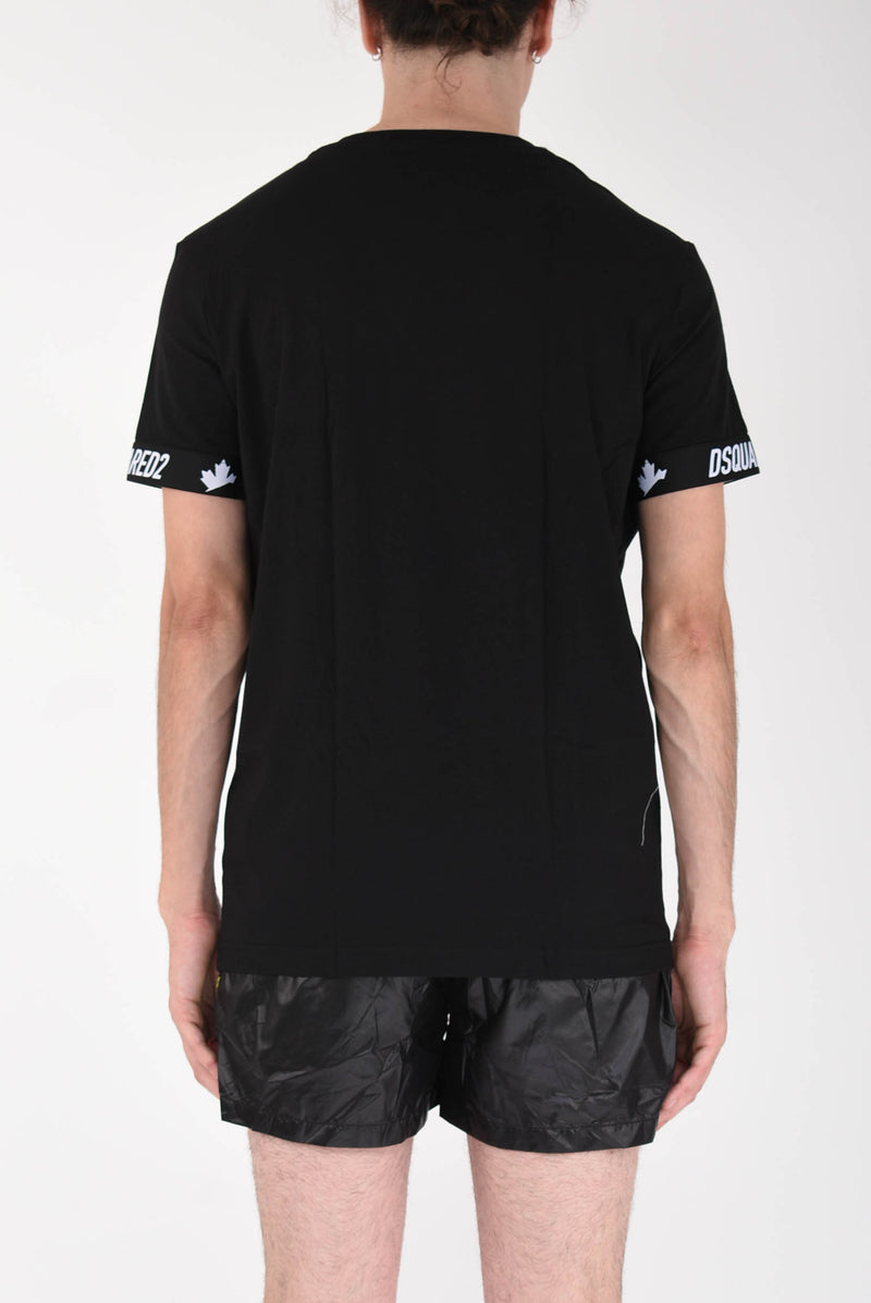 DSQUARED T-shirt con logo in cotone
