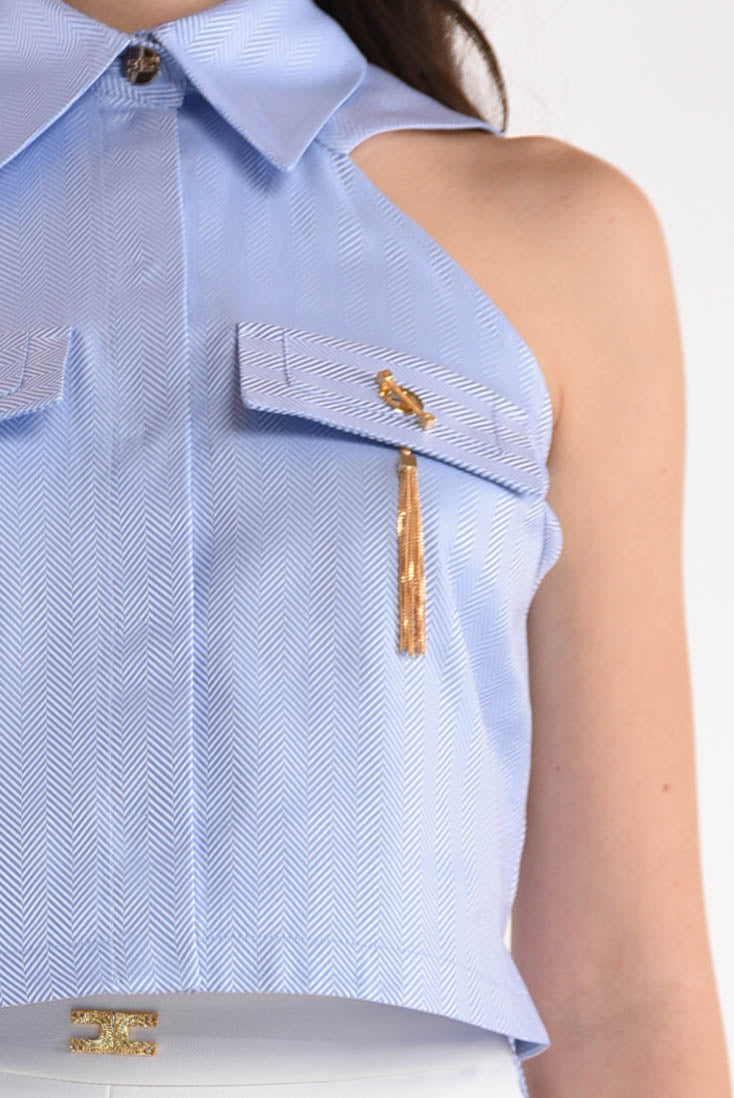 ELISABETTA FRANCHI camicia cropped