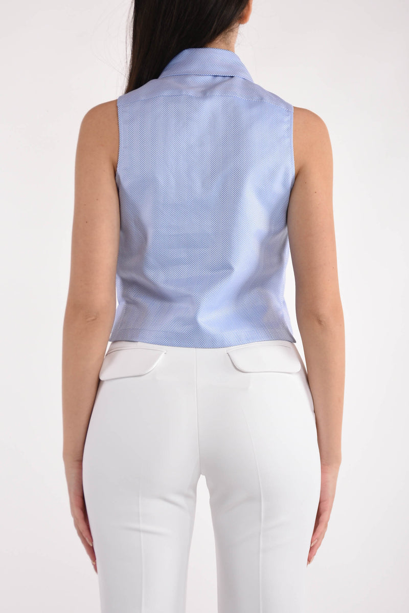 ELISABETTA FRANCHI camicia cropped