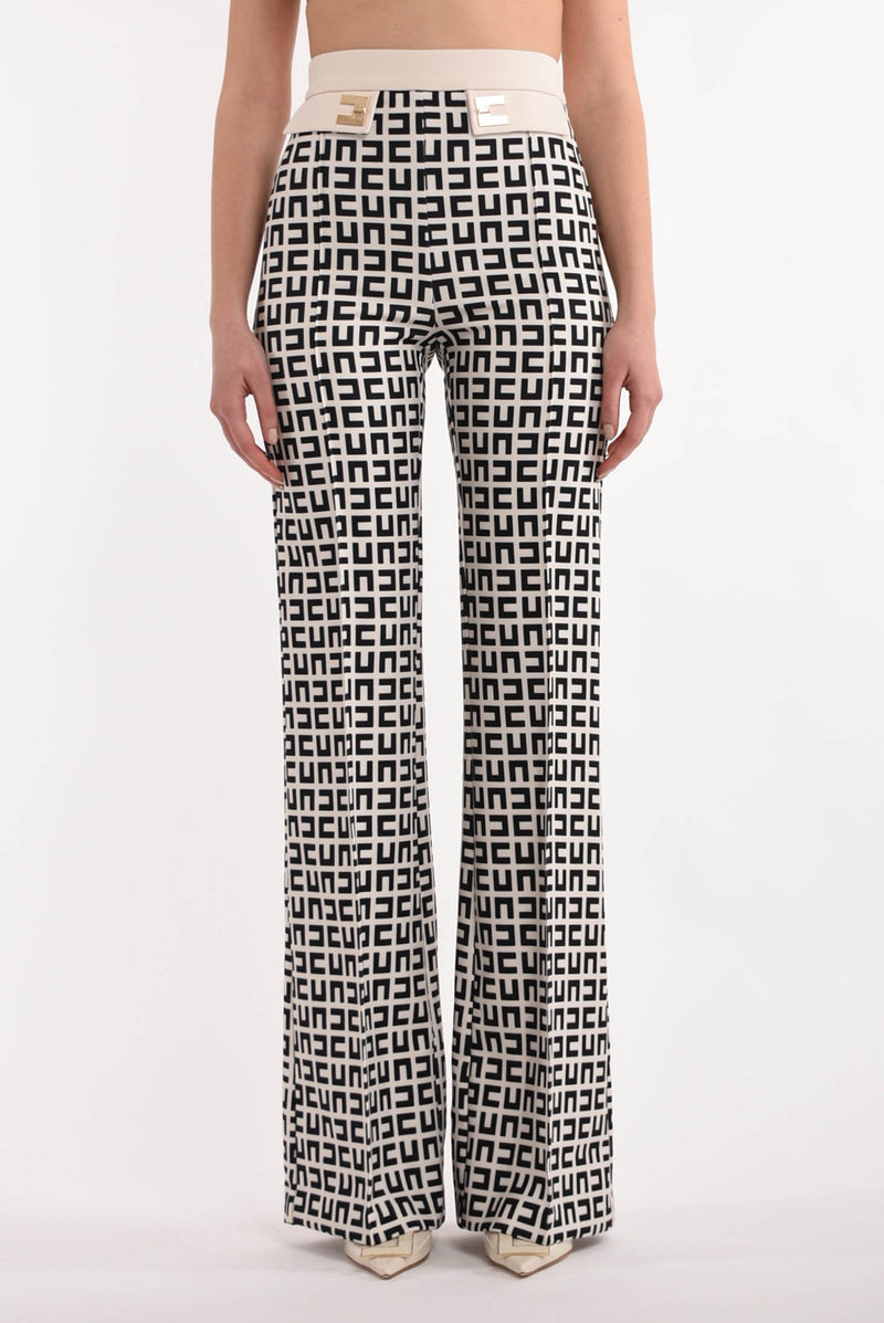 ELISABETTA FRANCHI pantaloni a palazzo