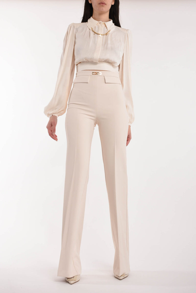 ELISABETTA FRANCHI camicia cropped