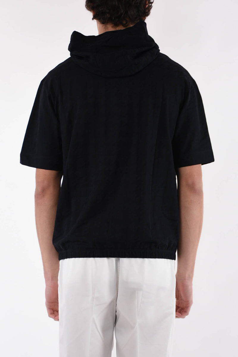EMPORIO ARMANI T-shirt con cappuccio in cotone