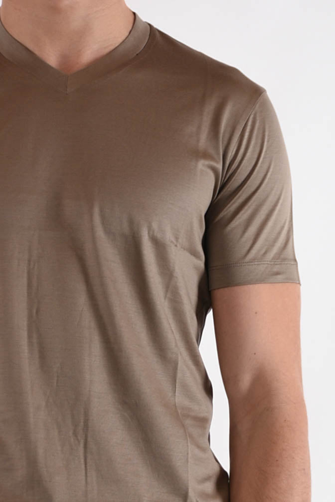 EMPORIO ARMANI T-shirt con logo in lyocell