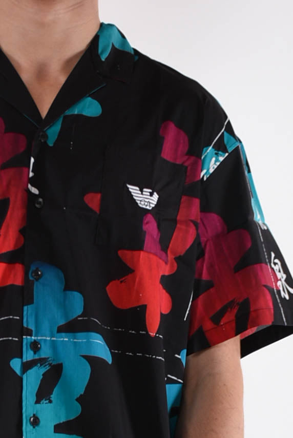 EMPORIO ARMANI Camicia fantasia in cotone