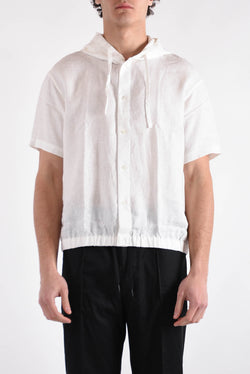 EMPORIO ARMANI Camicia con cappuccio in lino