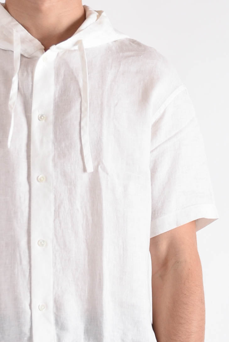EMPORIO ARMANI Camicia con cappuccio in lino