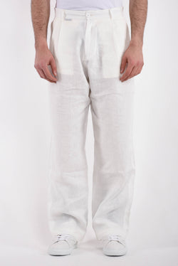 FAMILY FIRST Pantaloni in lino