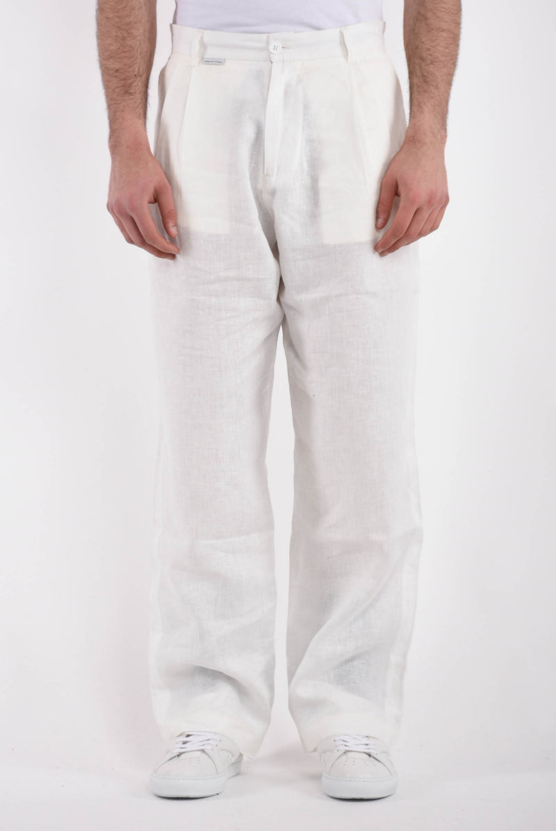 FAMILY FIRST Pantaloni in lino