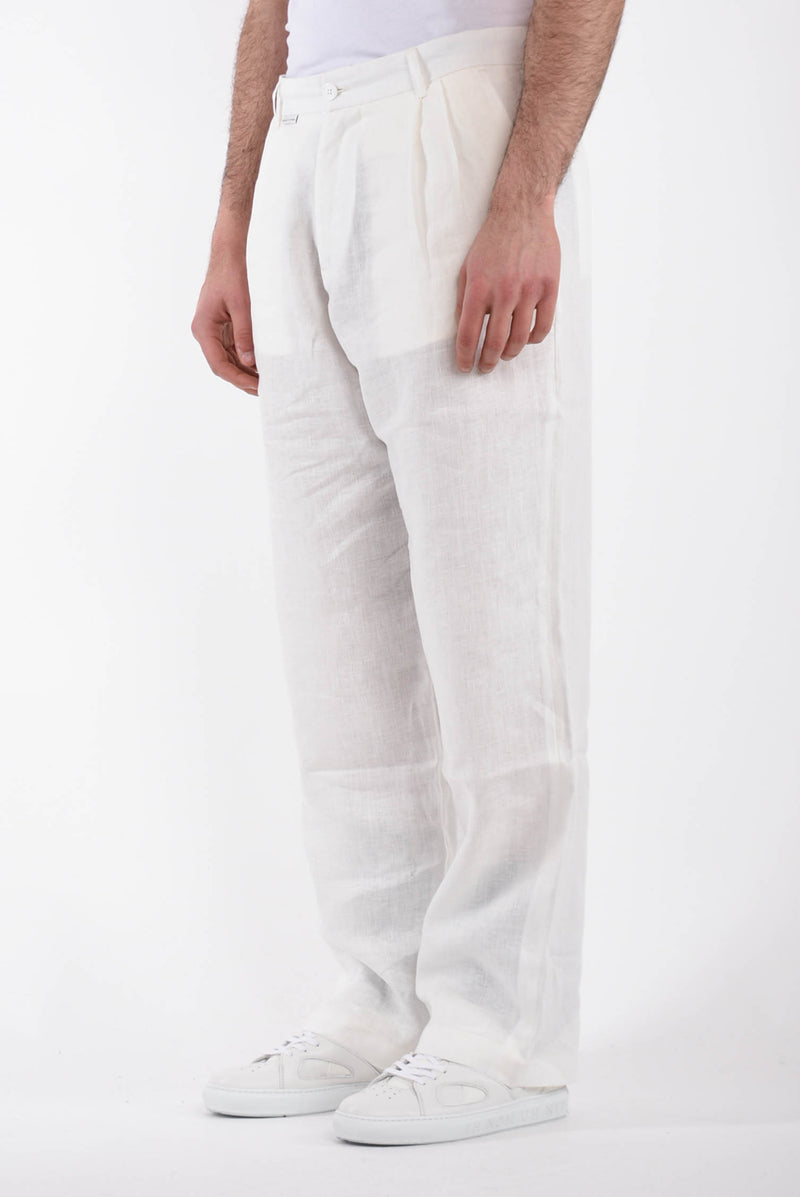 FAMILY FIRST Pantaloni in lino