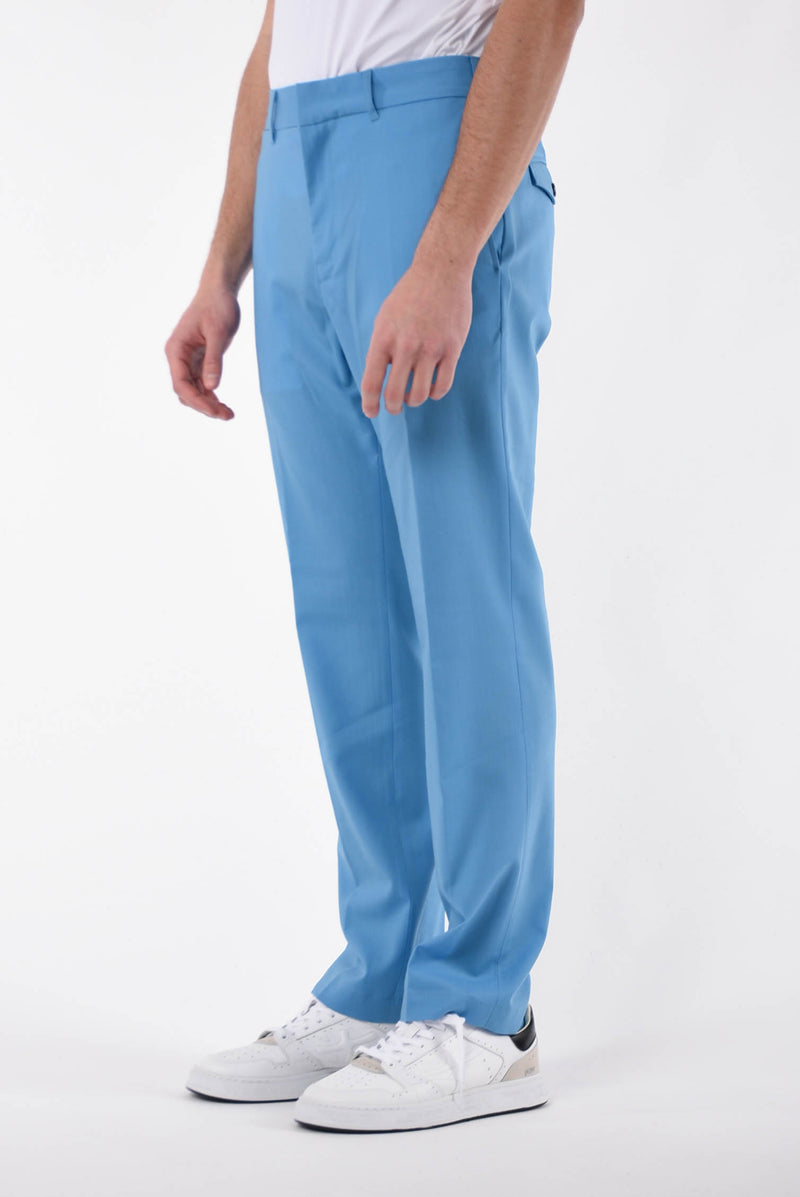 GRIFONI Pantaloni con pinces in fresco lana