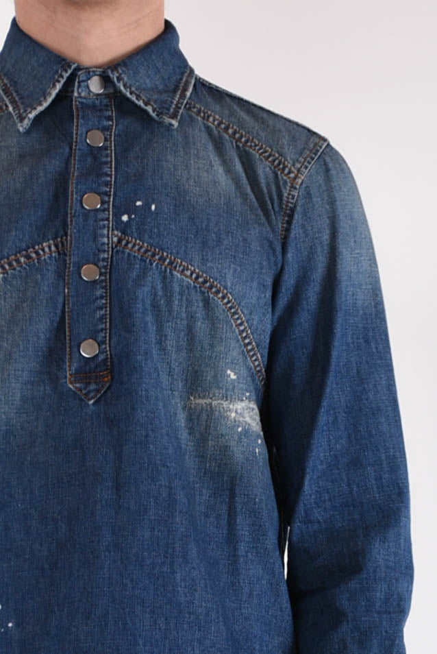 GRIFONI Camicia polo in denim