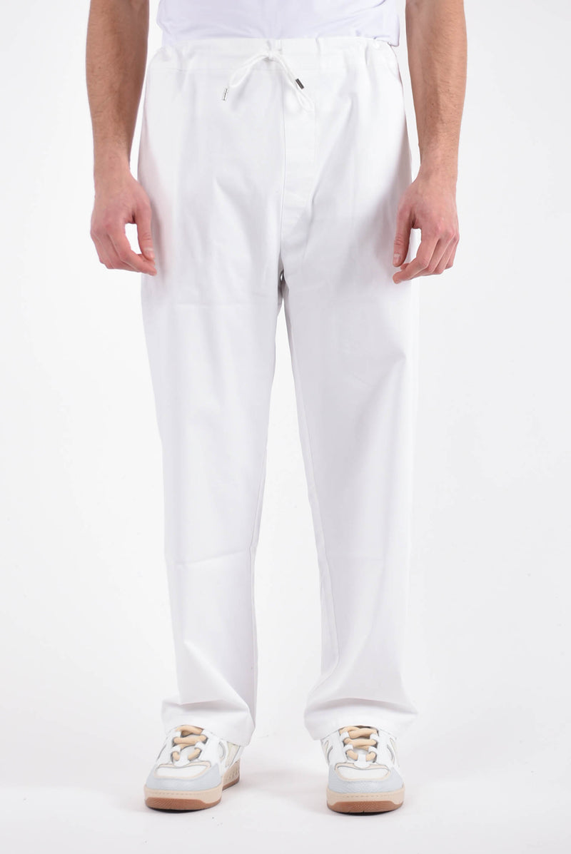 LANEUS Pantaloni wide in cotone