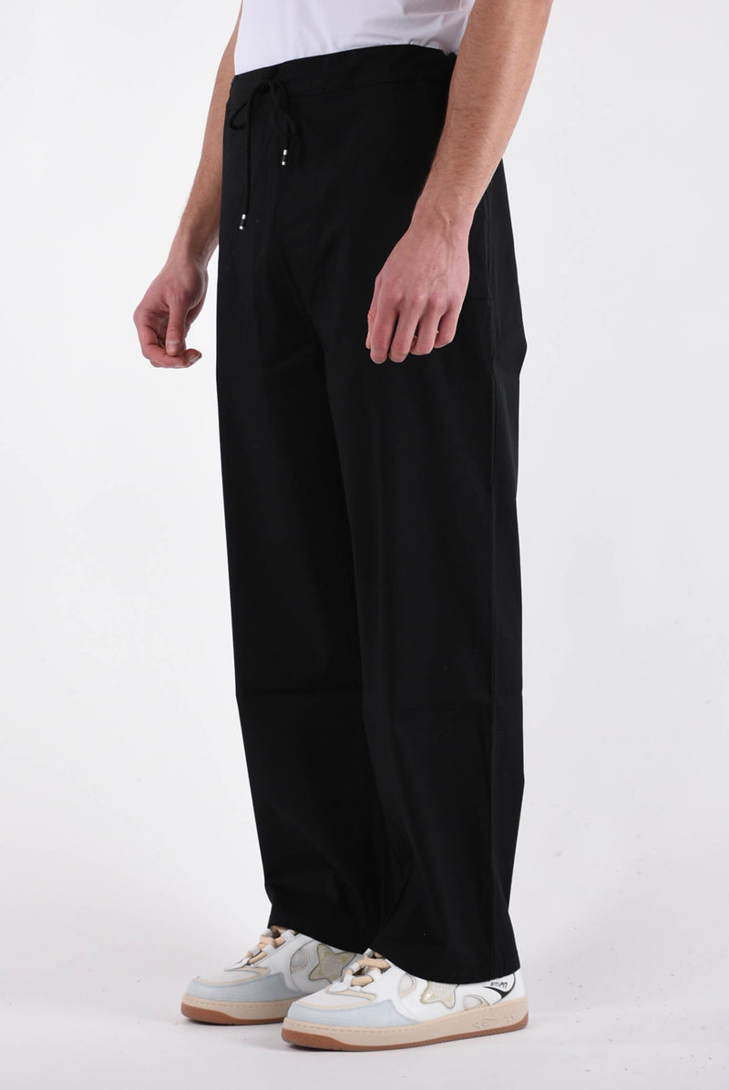 LANEUS Pantaloni wide in cotone