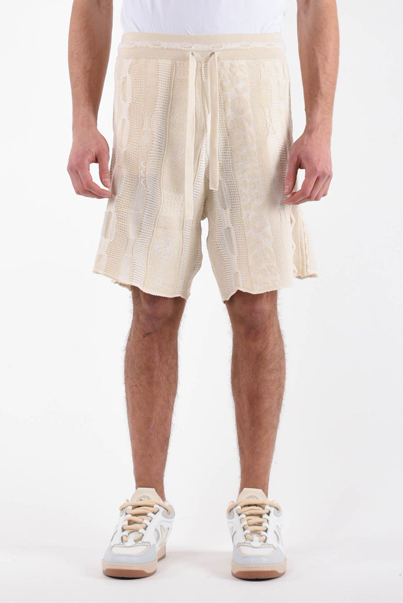 LANEUS Bermuda fantasia jaquard in cotone