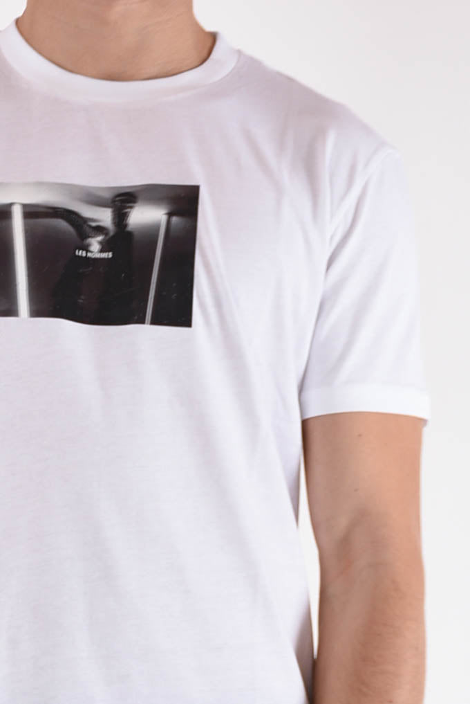 LES HOMMES T-shirt in cotone