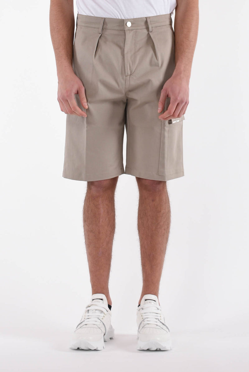 LES HOMMES Bermuda cargo in cotone