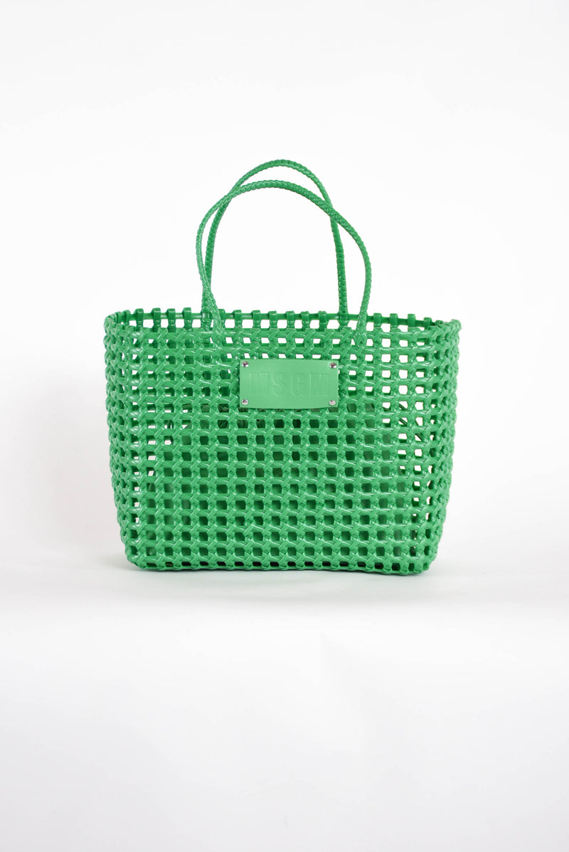 MSGM borsa shopper intrecciata