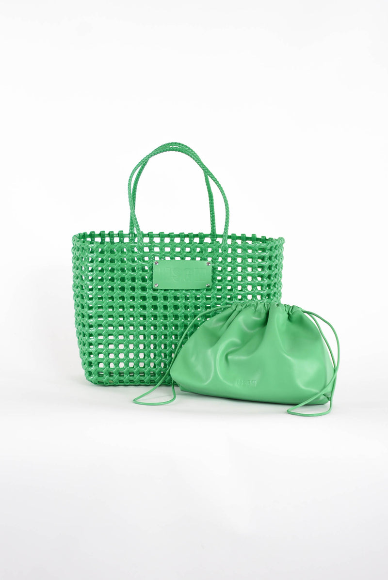 MSGM borsa shopper intrecciata